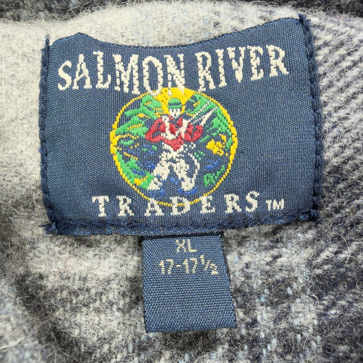Salmon River Traders Plaid Flannel Shirt Mens XL Grey Wool Blend NWT C471 - take2supply
