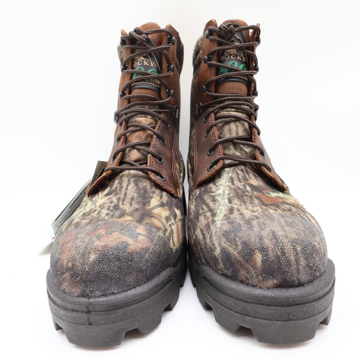Rocky Y2K Wild Dawg 6" Hunting Boots Mens 8.5 MW Camo Leather New - take2supply