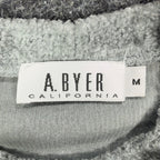 A. Byer Y2K Textured Tee Womens M Gray Polyester NWT - take2supply