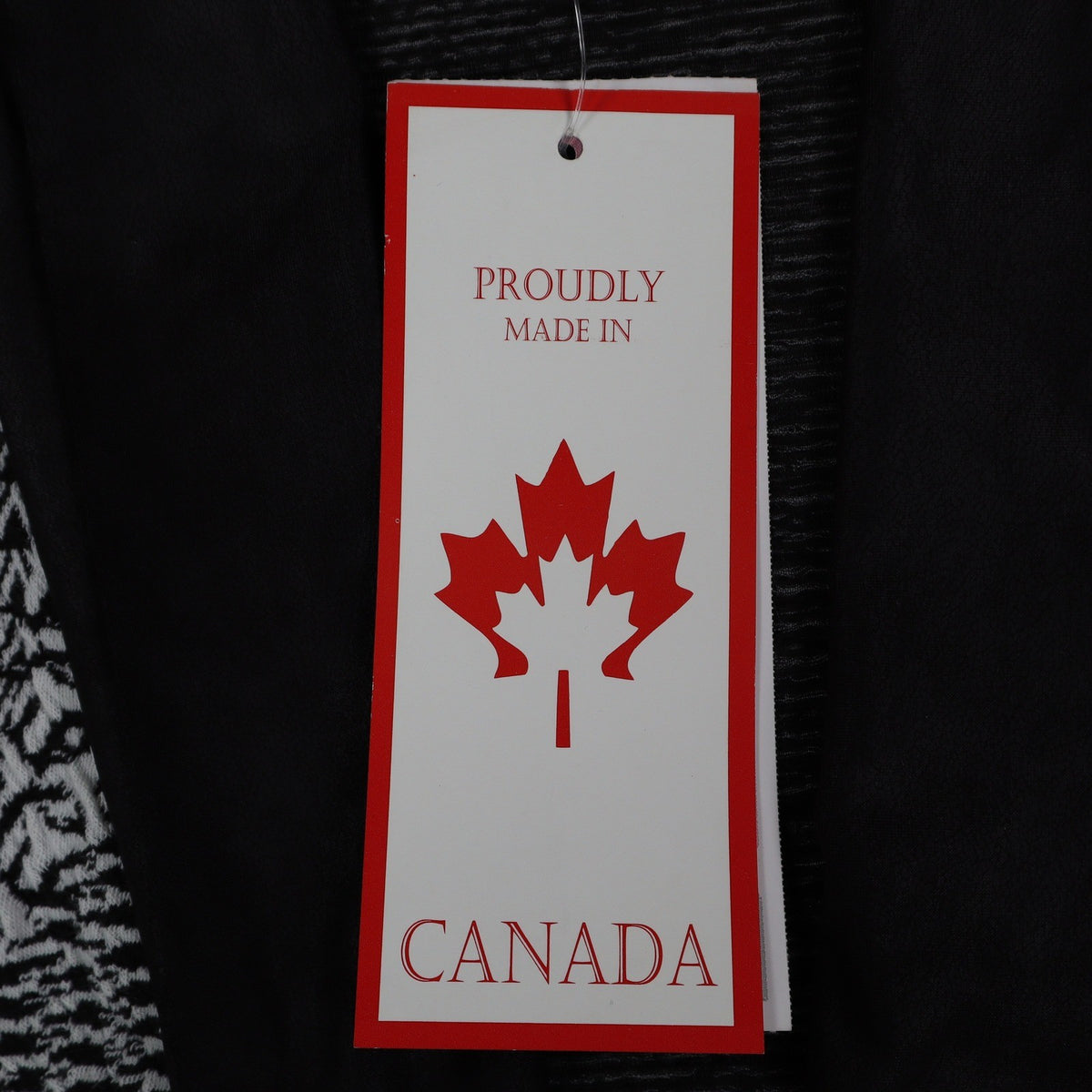 Lana Lee Cardigan Jacket Womens Medium Black White Geometric Open Front NWT - take2supply
