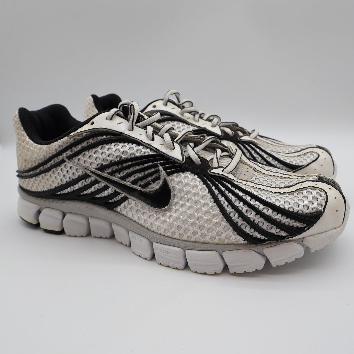 Nike Zoom Skylon+ 11 Mens 9.5 Vintage 2008 White Black Running Shoes 324501-101 - take2supply