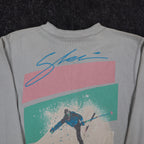Buffalo Shirts Henley Men S Gray Long Sleeve Skier Graphic Thermal Made in USA - take2supply