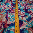 Xtrovert by Donnkenny Skirt Womens 8 Vintage 90s Rayon Tropical Floral Midi USA - take2supply