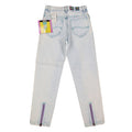 Lee Jeans Girls 10 Reg Vintage 90s Sky Wash Acid Tight Fit Ankle Zip Deadstock - take2supply