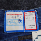 Young Maverick Jeans Girls 10 Slim Vintage 80s Blue Cotton Straight Deadstock - take2supply