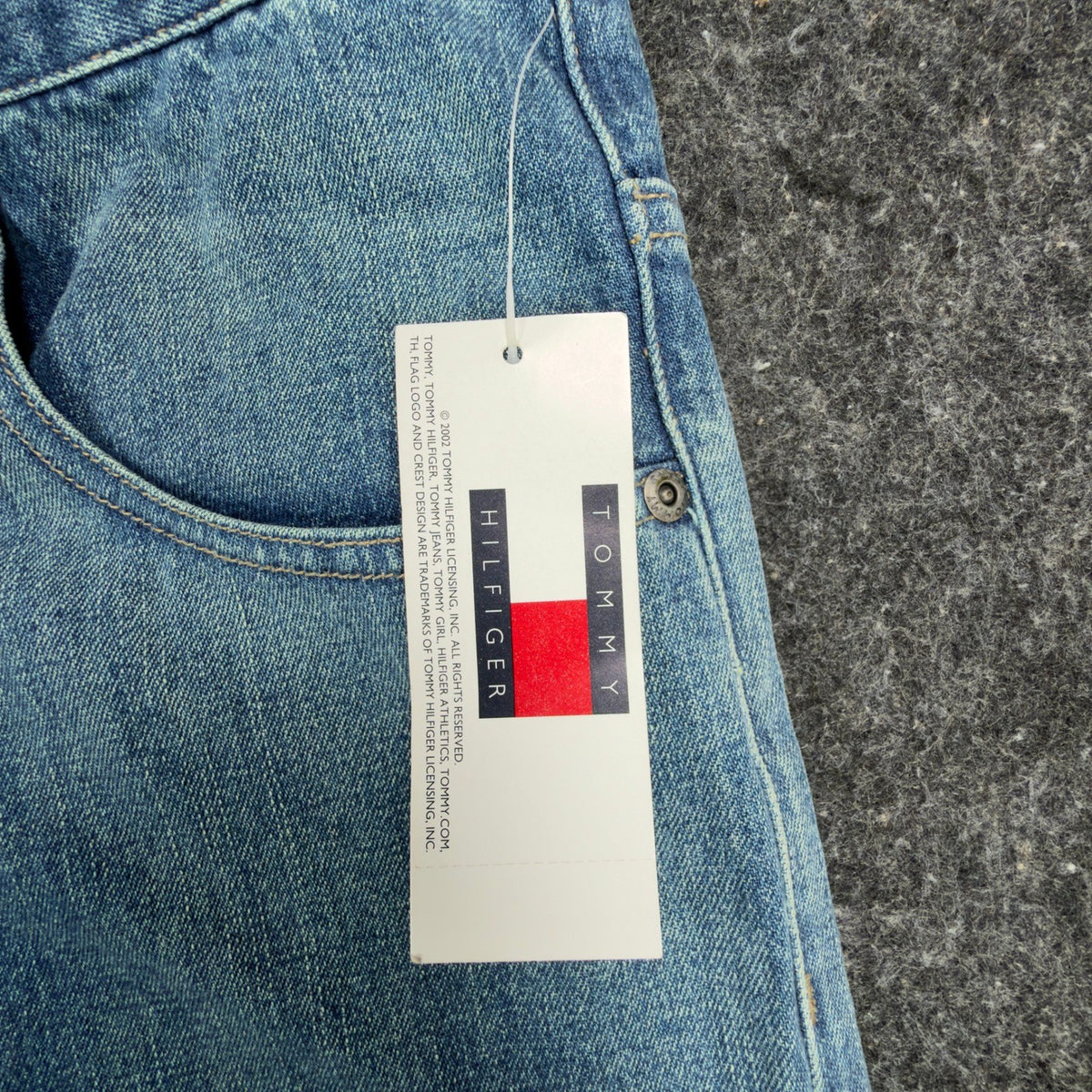 Tommy Hilfiger Y2K Slouch Fit Jeans Boy 20 Blue Cotton NWT Deadstock - take2supply