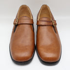 Young Explorers Lyons Monk Strap Shoes Boys 13 Vintage Brown Leather Deadstock - take2supply