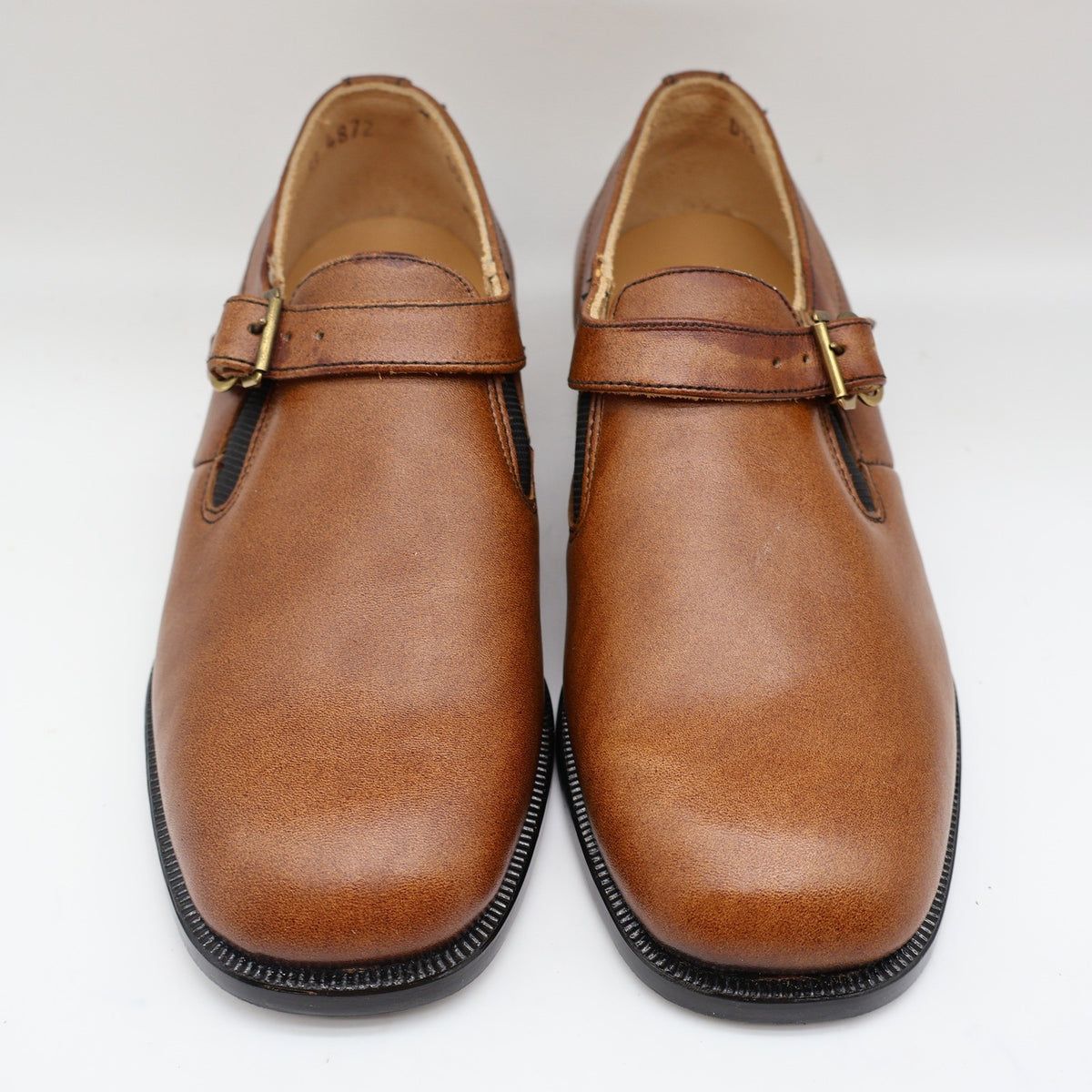 Young Explorers Lyons Monk Strap Shoes Boys 13 Vintage Brown Leather Deadstock - take2supply