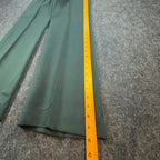 Maverick 70s Vintage Flare Trousers Mens 30x32 Green Polyester NWT Deadstock - take2supply