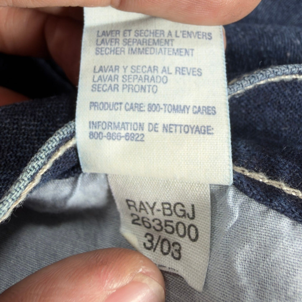 Tommy Hilfiger Y2K Freedom Fit Jeans Boy 20 Blue Cotton NWT Deadstock Baggy - take2supply