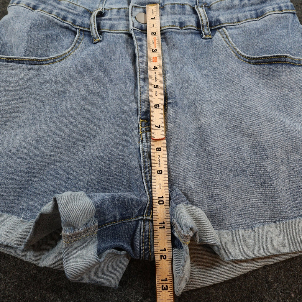 Jeans Romper Womens Small Light Blue Denim Cotton Blend Slim Fit Utility - take2supply