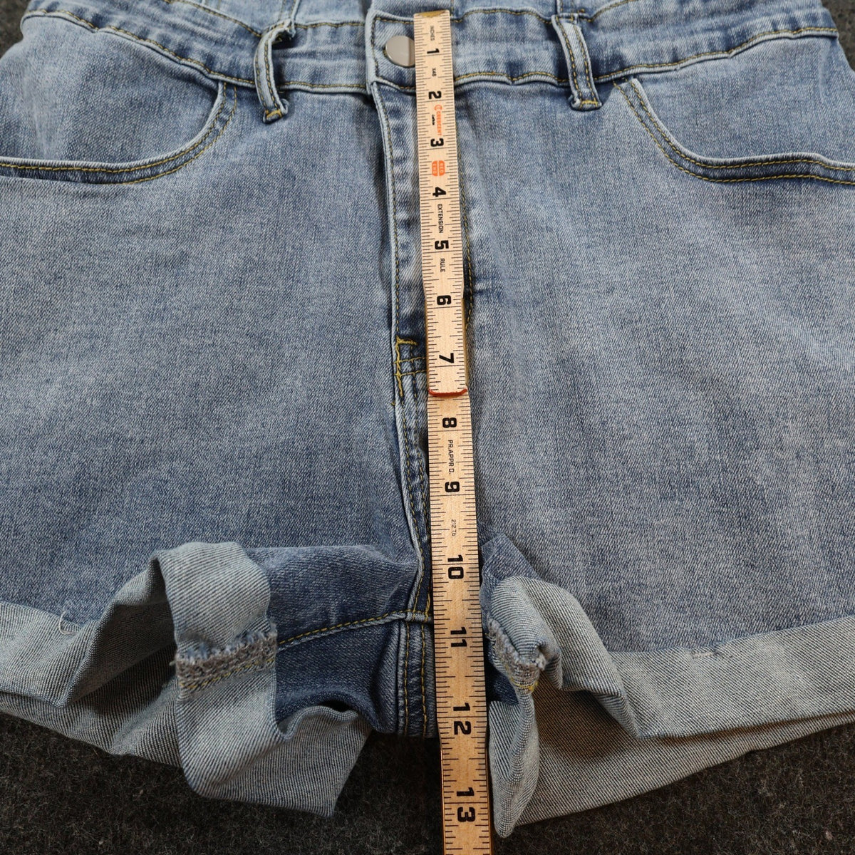 Jeans Romper Womens Small Light Blue Denim Cotton Blend Slim Fit Utility - take2supply