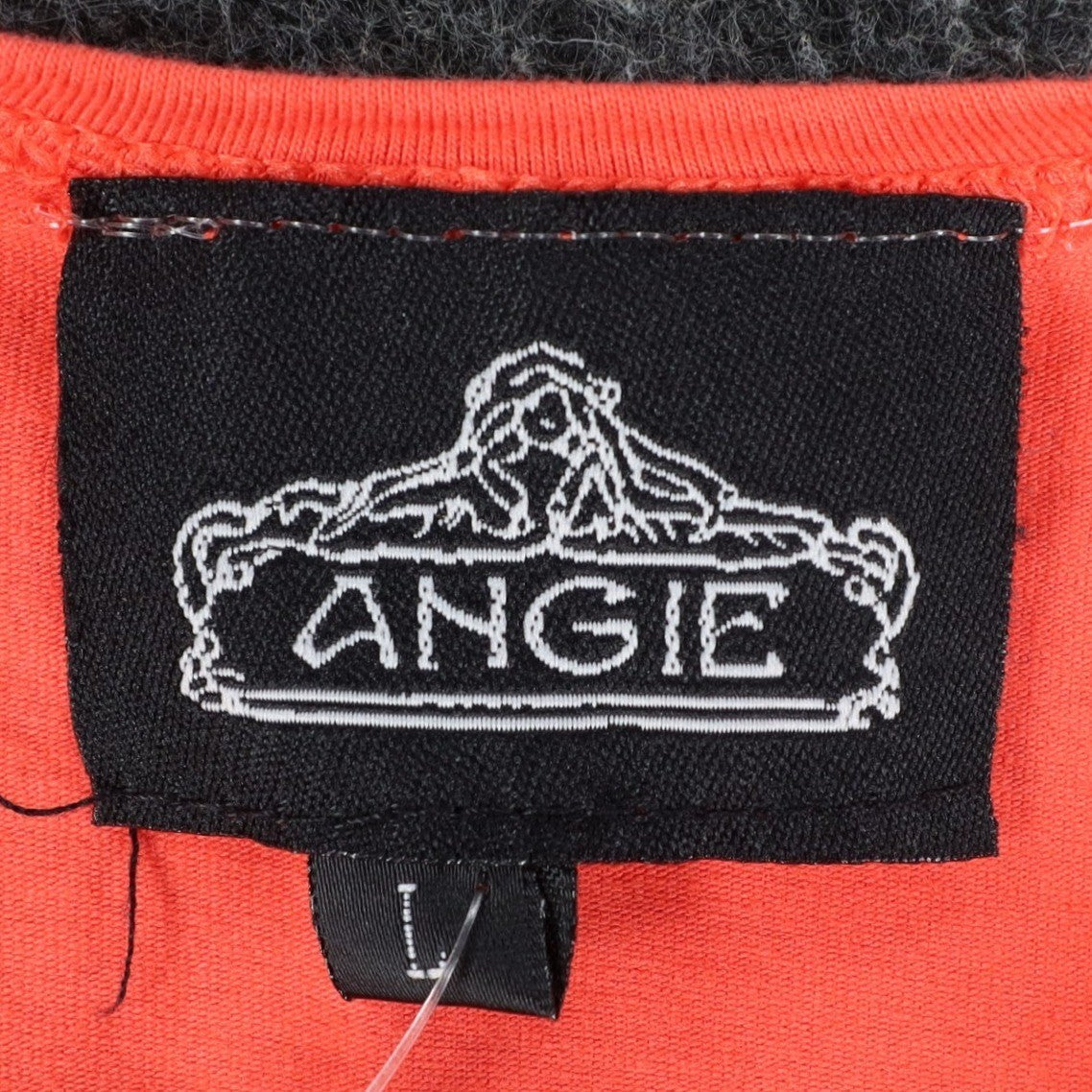Angie Dress Large L NWT Orange Cotton Spandex Fit Flare Sleeveless C795 - take2supply