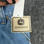 John Deere Y2K Carpenter Shorts Kids 12 Blue Denim NWT Stone Wash Workwear Denim - take2supply