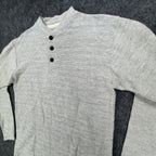 Ferruche Henley Shirt Mens M Grey Cotton Deadstock New RN 64866 - take2supply