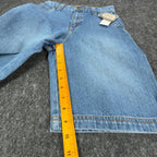 John Deere Y2K Carpenter Shorts Girls 10 Blue Stone Wash Denim NWT - take2supply