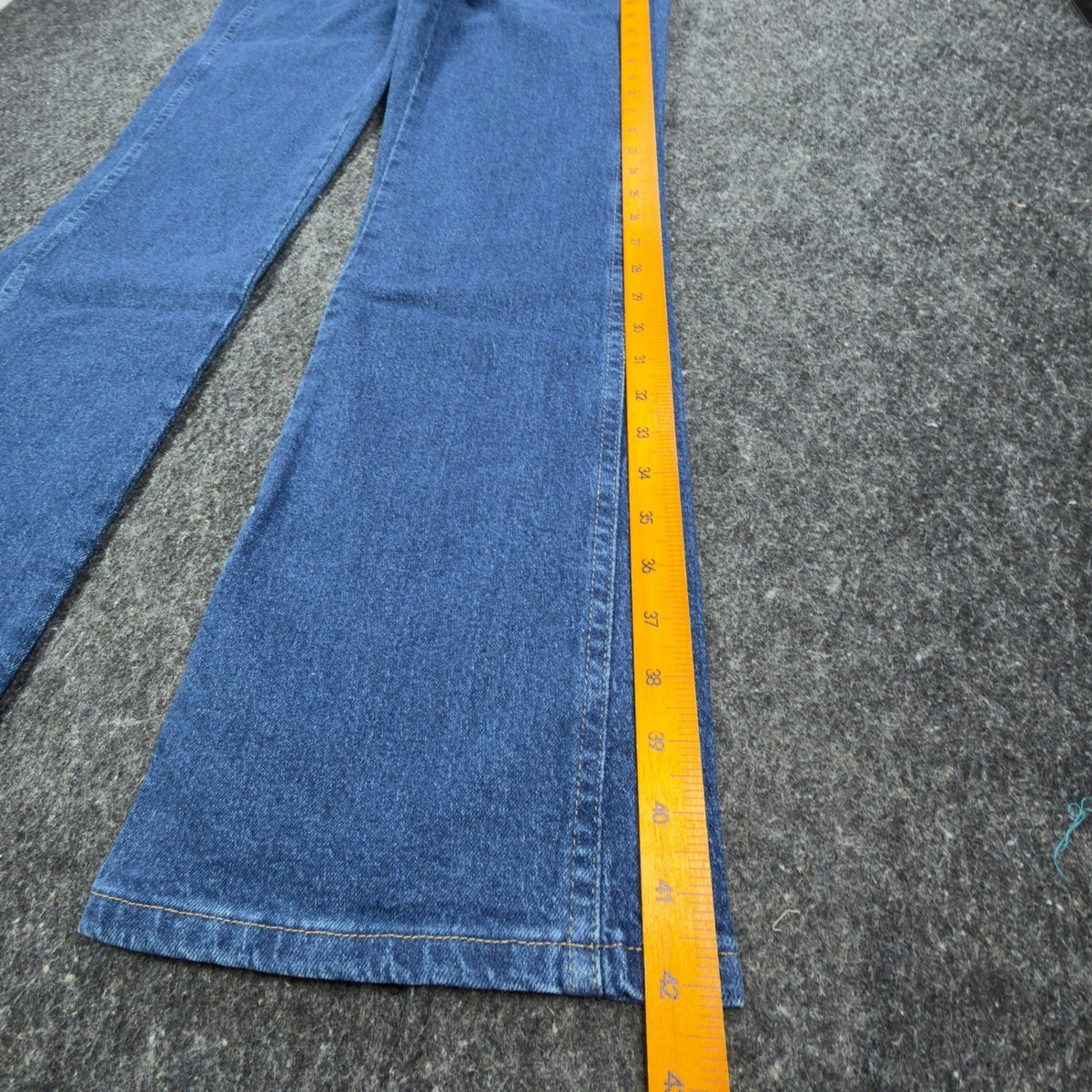 Wrangler Y2K Cowboy Cut Boot Cut Jeans Womens 9/10x32 Blue Denim NWT - take2supply
