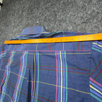 Salmon River Traders 90s Plaid Shirt Mens XL Blue Cotton Blend New C446 - take2supply
