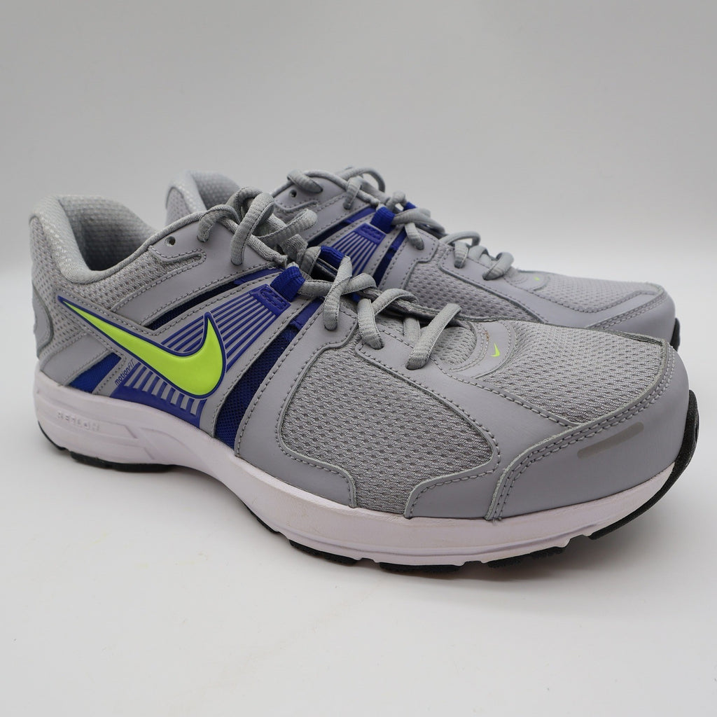 Nike Dart 10 Mens 8.5 4E Wide Running Shoes Wolf Grey Volt Blue 580524-003 - take2supply