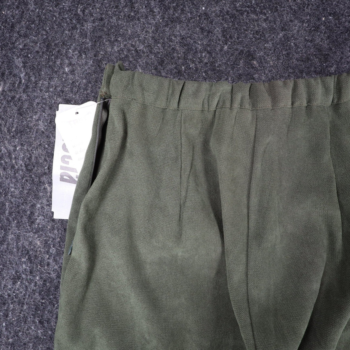 Lucia Trousers Womens Size 8 Y2K Cactus Green Stretch Pleated Straight Leg Pants - take2supply