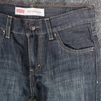Levi's 505 Regular Jeans Boys Size 12 Reg W26 L27 Dark Wash Indigo Denim - take2supply