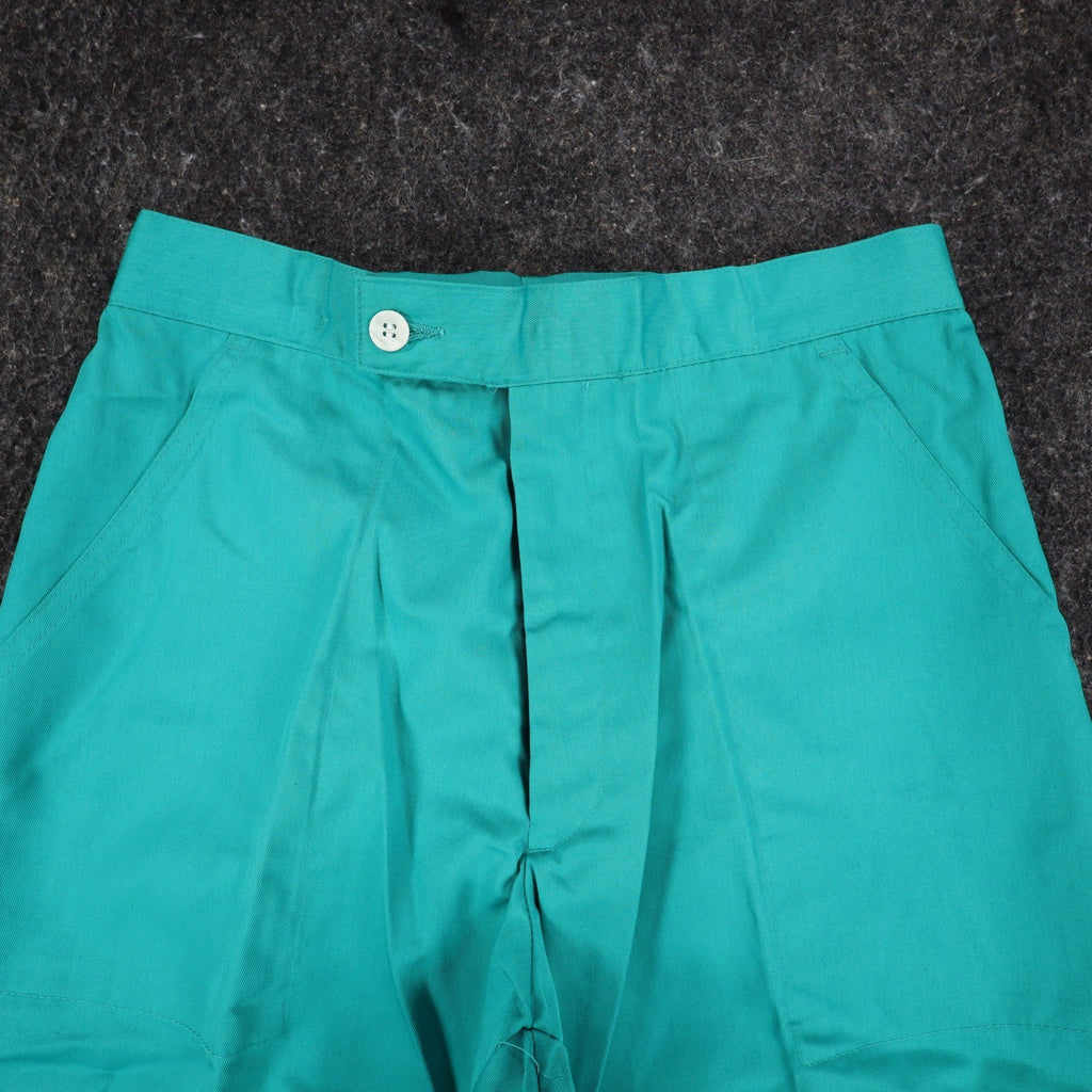 Jantzen Shorts Mens 32 Vintage 90s Teal Green Poly Cotton Deadstock 1M550 - take2supply