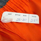 Fruit of the Loom Vintage 70s Gym Shorts Mens 28-30 Orange Deadstock NWT - take2supply