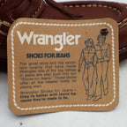 Wrangler Loafers Mens 7.5 M Vintage 70s Deadstock Brown Leather Moc Toe 96-5527 - take2supply