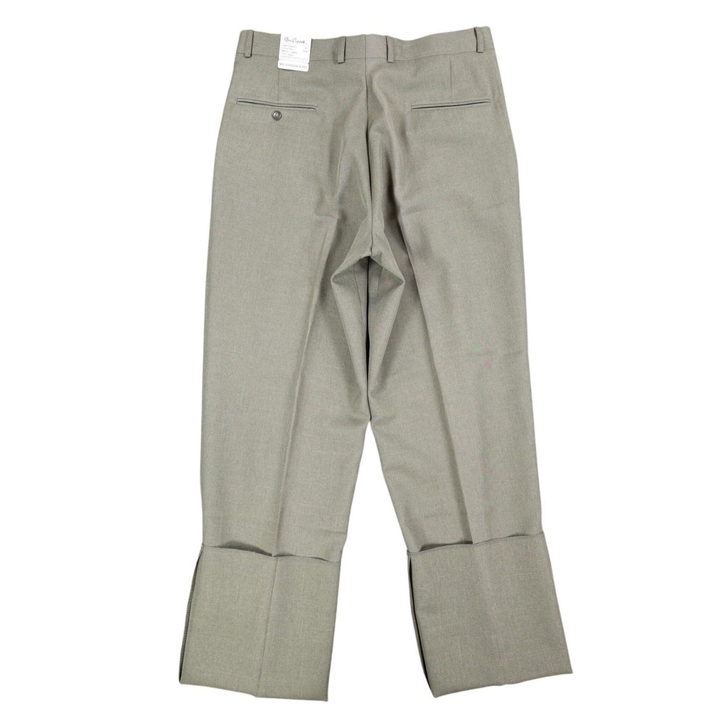 Gino Cappeli Dress Pants Mens 33 Vintage Olive Green Pleated James Deadstock - take2supply