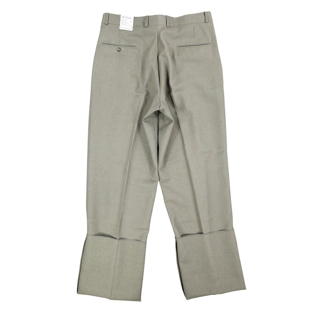 Gino Cappeli Dress Pants Mens 33 Vintage Olive Green Pleated James Deadstock - take2supply
