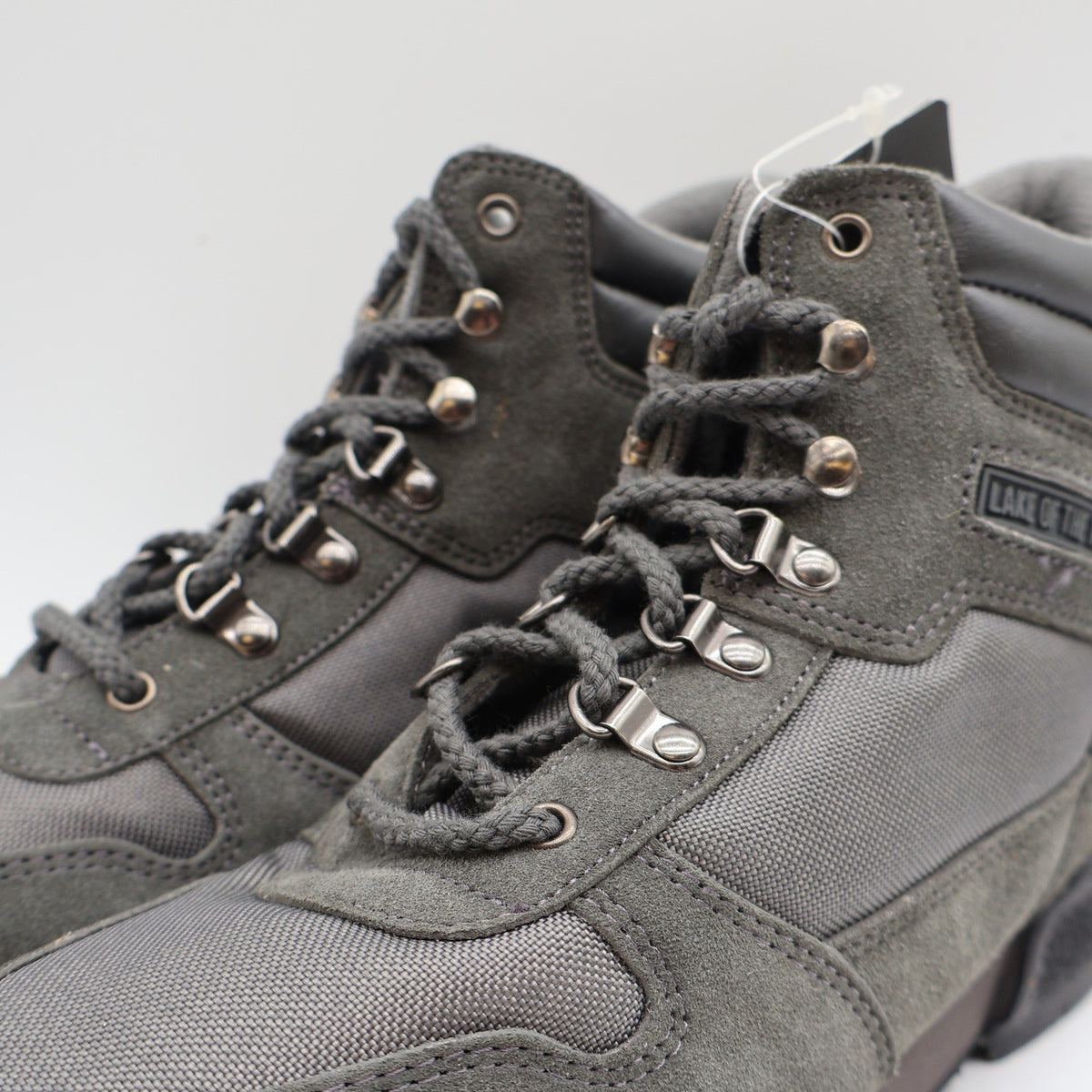 Lake Of The Woods 7000 Hiking Boots Mens 7M Vintage Deadstock Gray Leather Korea - take2supply