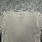 Tommy Hilfiger Y2K Henley Shirt Boy L Gray Cotton Long Sleeve NWT C467 - take2supply
