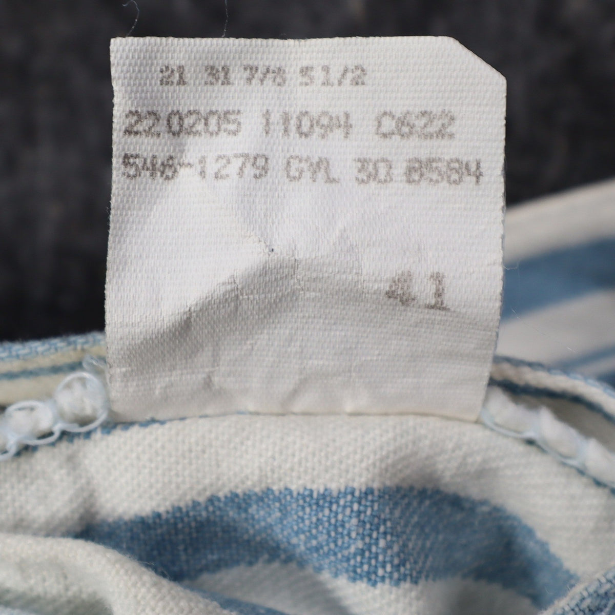 Lee Striped Denim Shorts Girls 7 Slim Vintage 90s Blue White Cotton Deadstock - take2supply