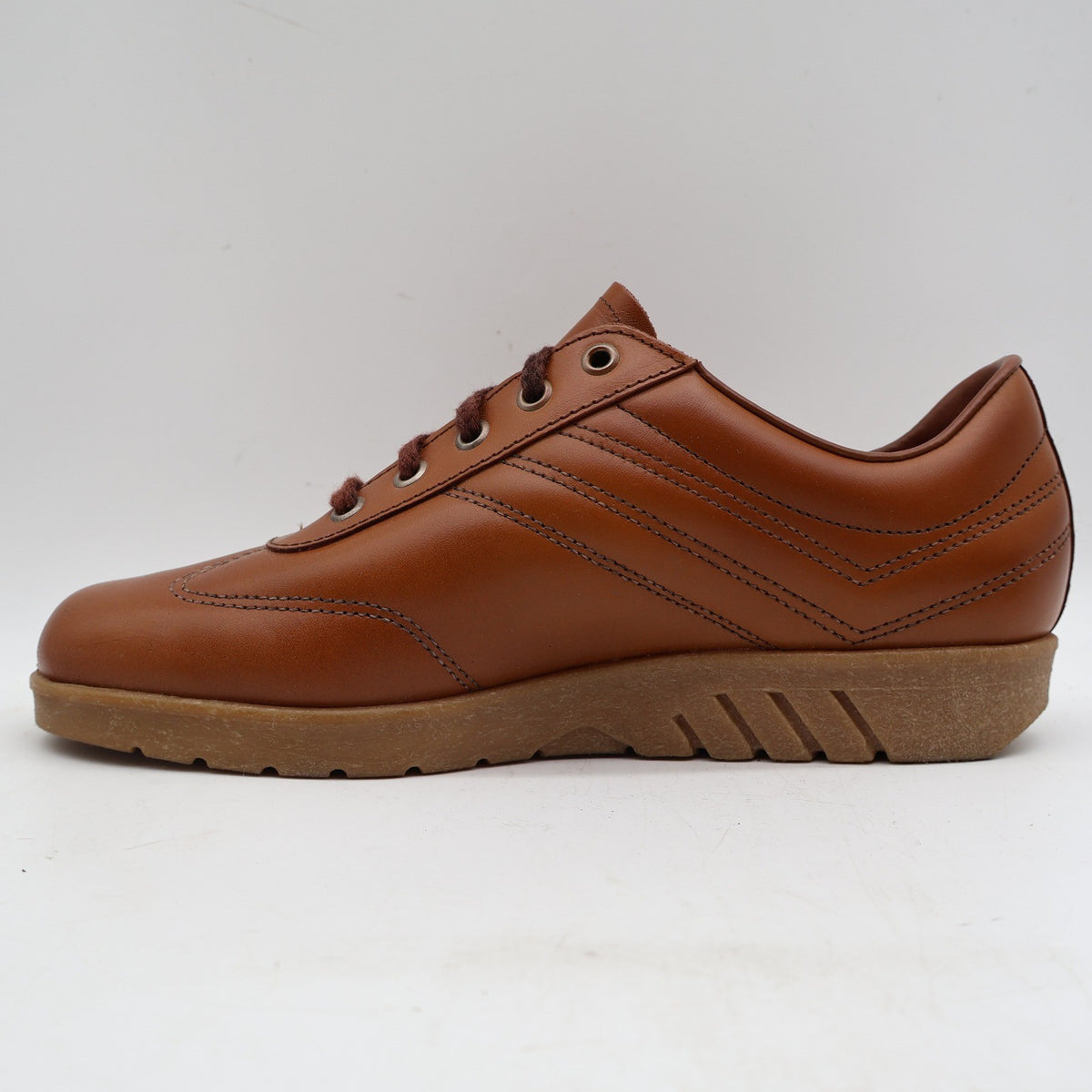 Walker Vintage 70s Leather Shoes Mens 8 D Brown Made in USA Deadstock 7216 - take2supply
