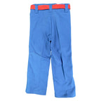 Vintage 70s Kids Trousers Boys 5 Slim Royal Blue Poly Cotton NWT C546 - take2supply