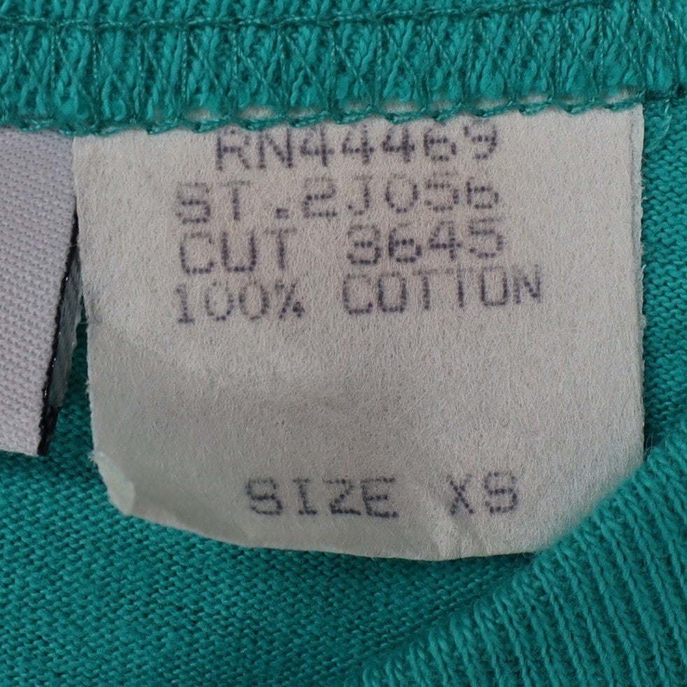 Hang Ten Tank Top Womens XS Vintage 90s Teal Cotton A-Line Sleeveless USA Made - take2supply