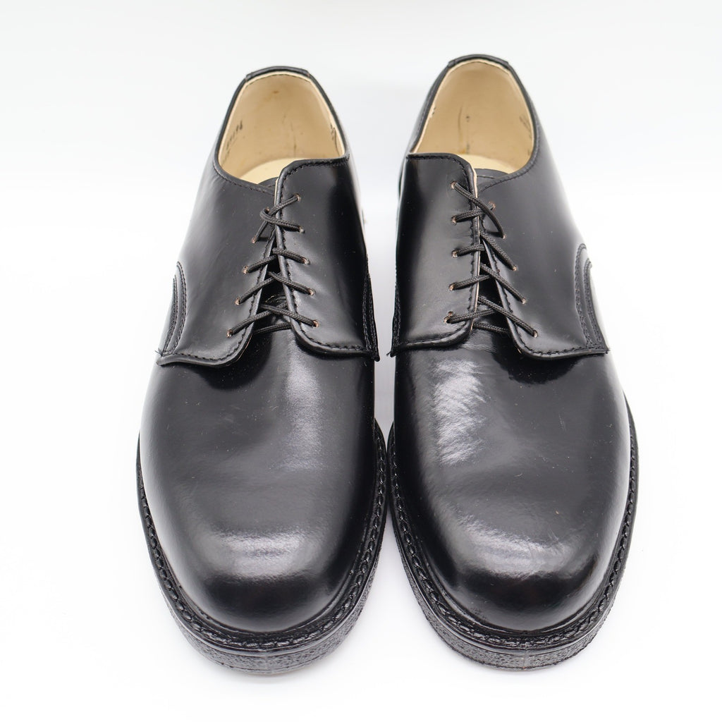 Cedar Crest Oxford Shoes Mens 7 D Vintage Black Leather Cushion Arch Deadstock - take2supply