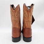 Old West 1936 Western Boots Kids 3.0 Brown Leather NWT - take2supply