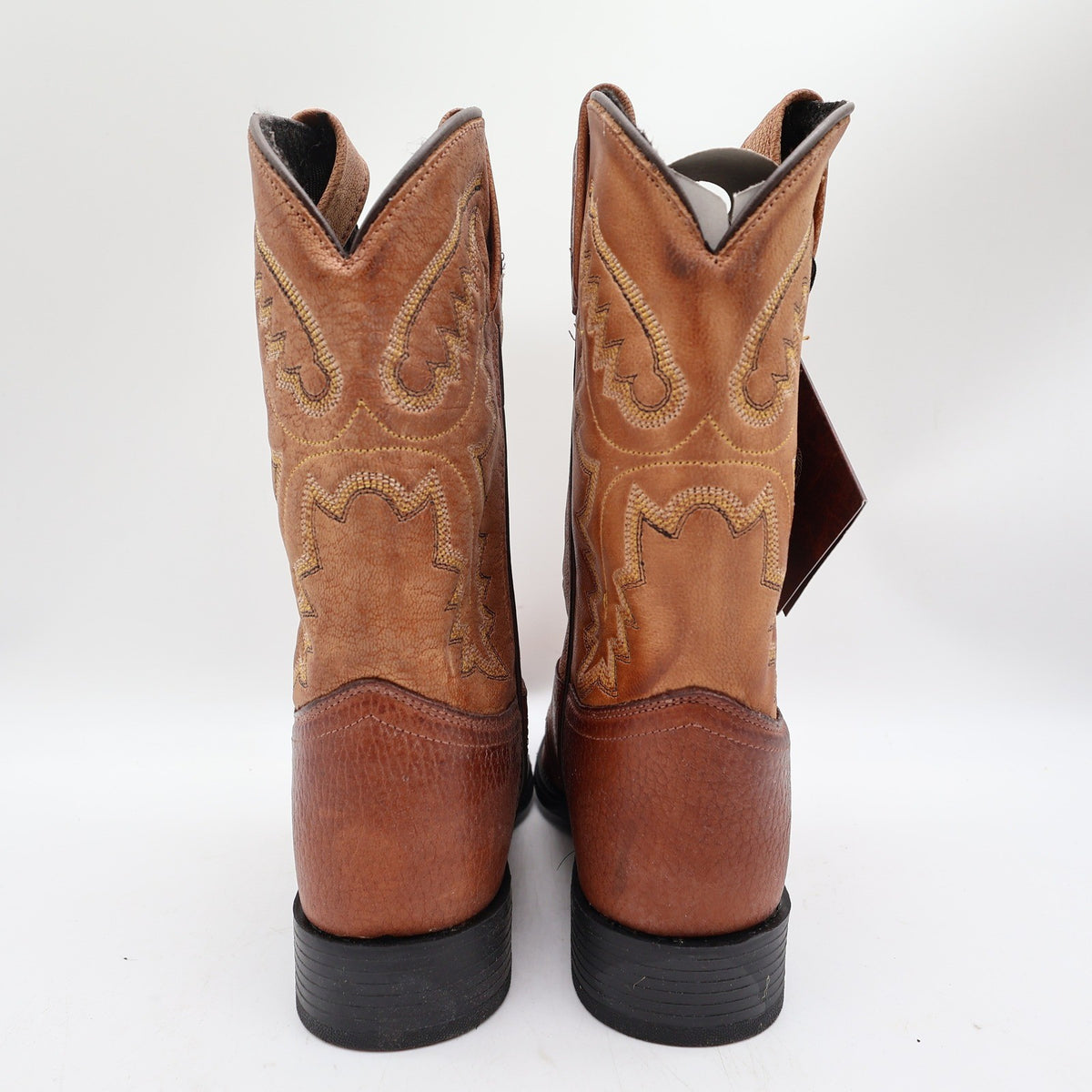 Old West 1936 Western Boots Kids 3.0 Brown Leather NWT - take2supply