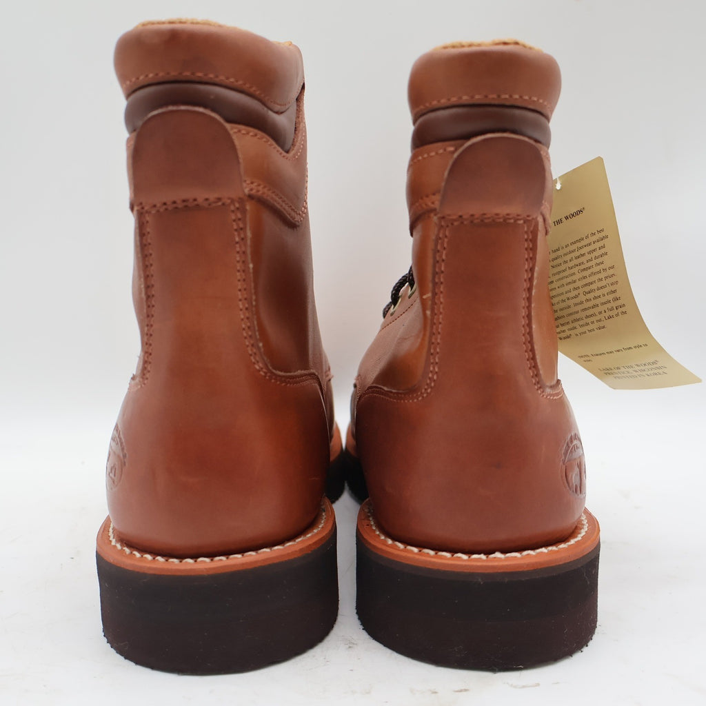 Lake of the Woods 3900 Work Boots Mens 10.5 D Vintage Brown Leather Lace Up New - take2supply