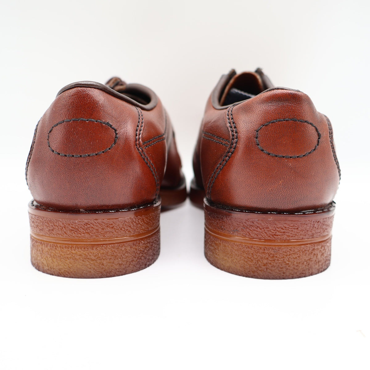 Walker Vintage Oxford Shoes Mens 6 D Brown Leather Deadstock Made in USA 2846 - take2supply