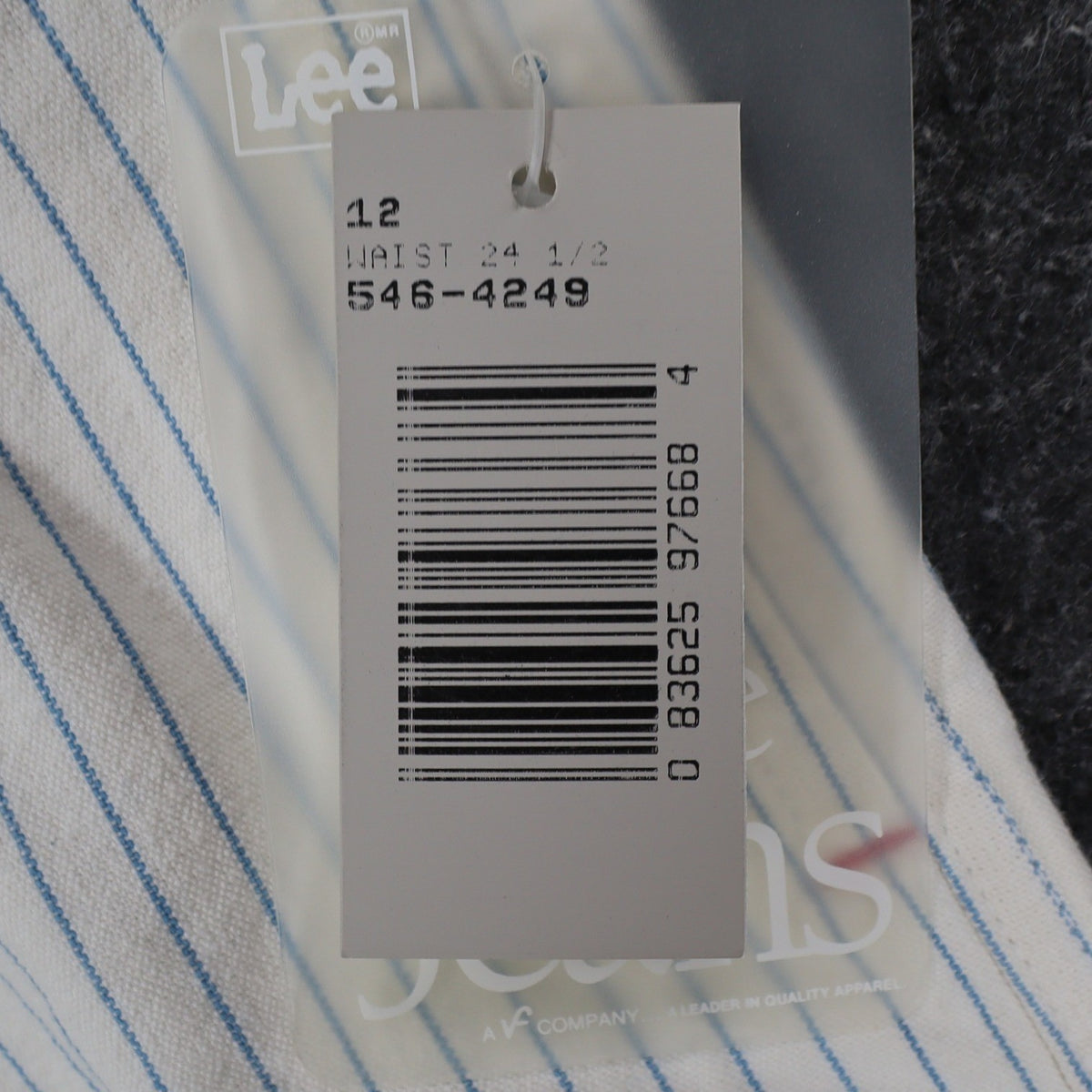 Lee Melbourne Skort Girls 12 Vintage 90s White Blue Stripe Cotton Loose Fit NWT - take2supply