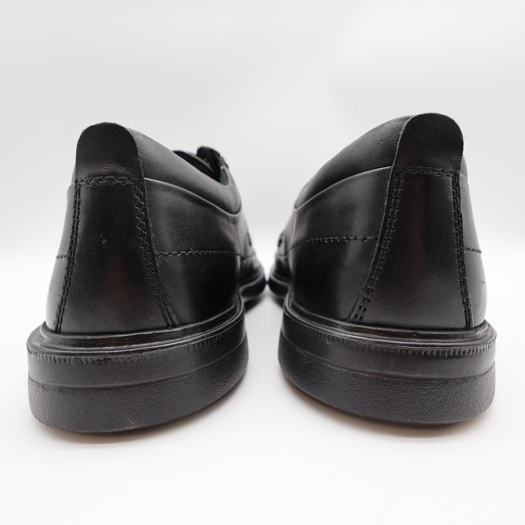 Hush Puppies Prinze Hopper Men's Black Leather Derby Oxford Dress Shoes - take2supply