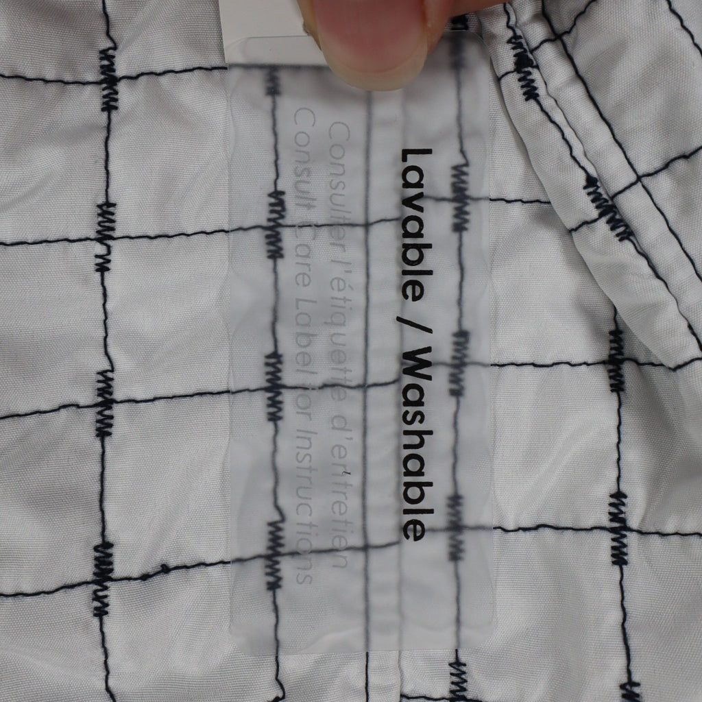 Marcona Reversible Quilted Jacket Womens Medium White Navy Grid Snap Front NWT - take2supply