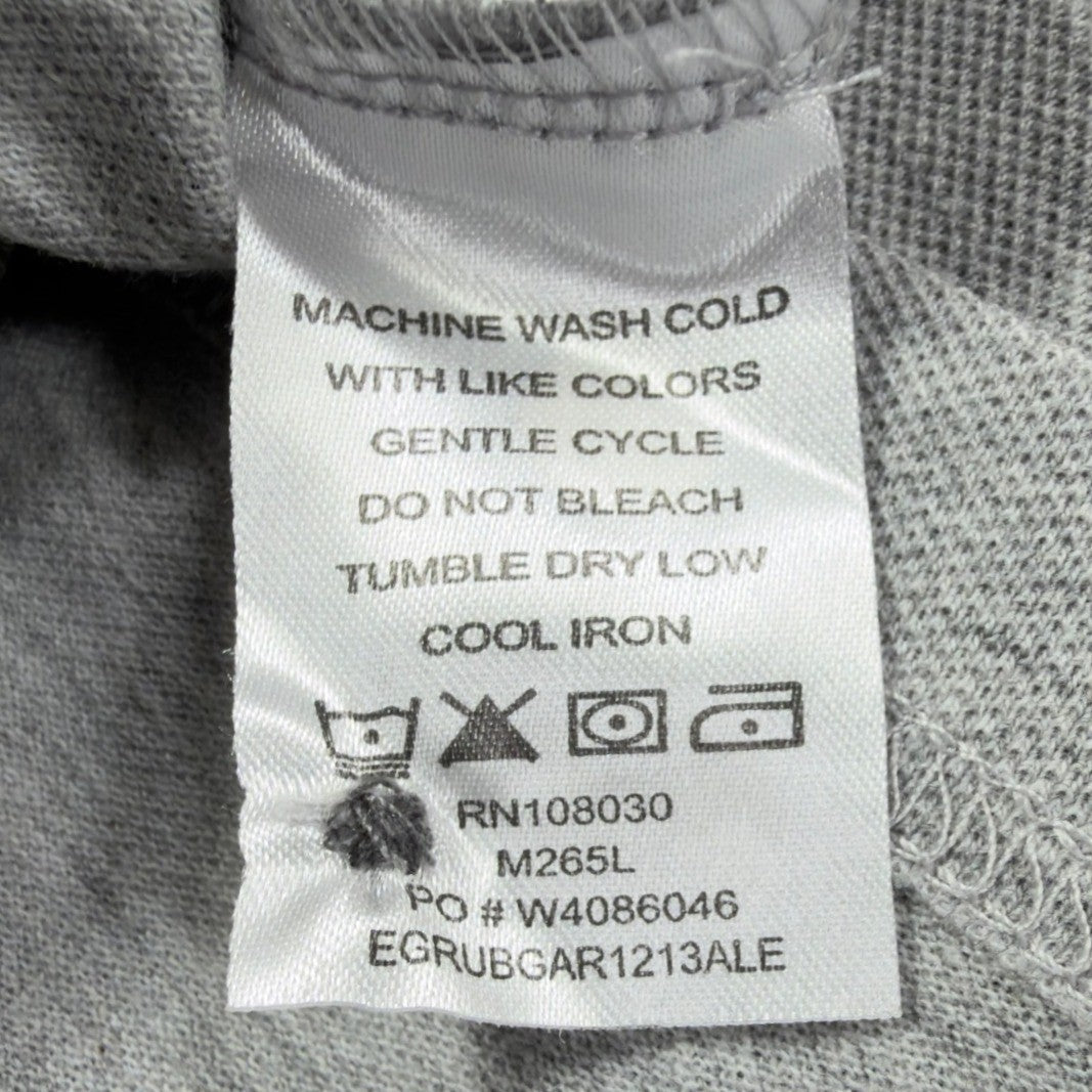 Harriton Long Sleeve Polo Mens XL Gray Cotton Blend M265L New No Tags - take2supply