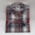 Salmon River Traders Plaid Button Down Mens XL Red Blue White Long Sleeve Shirt - take2supply