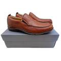 Hush Puppies GT Mens 10.5 M Red Brown Leather Slip On Loafers H12466 Shoes - take2supply
