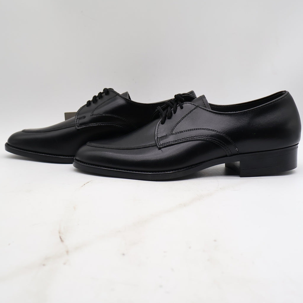 Barclay Oxford Dress Shoes Mens 10.5 D Vintage Black Leather USA Made Deadstock - take2supply