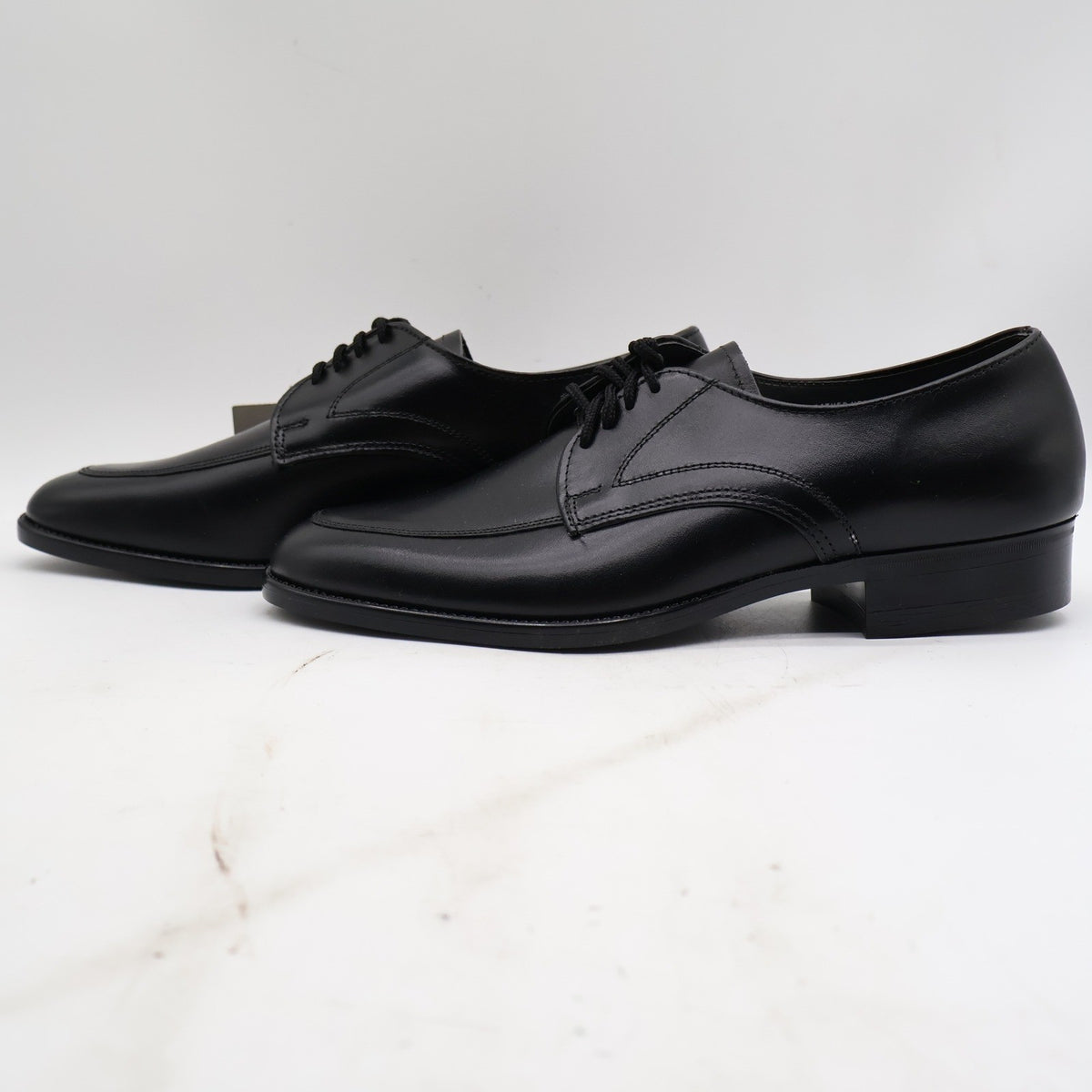 Barclay Oxford Dress Shoes Mens 10.5 D Vintage Black Leather USA Made Deadstock - take2supply