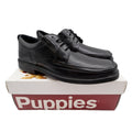 Hush Puppies Prinze Hopper Men's Black Leather Derby Oxford Dress Shoes - take2supply